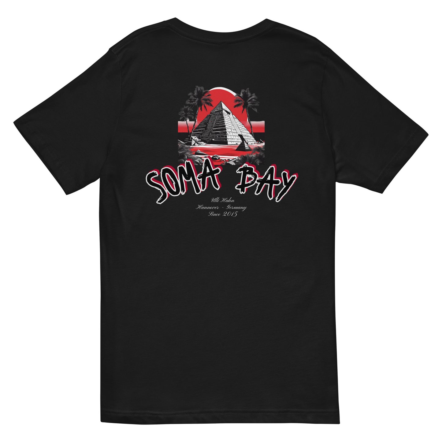 Ulli Hahn ROB Black T-Shirt mit V-Ausschnitt