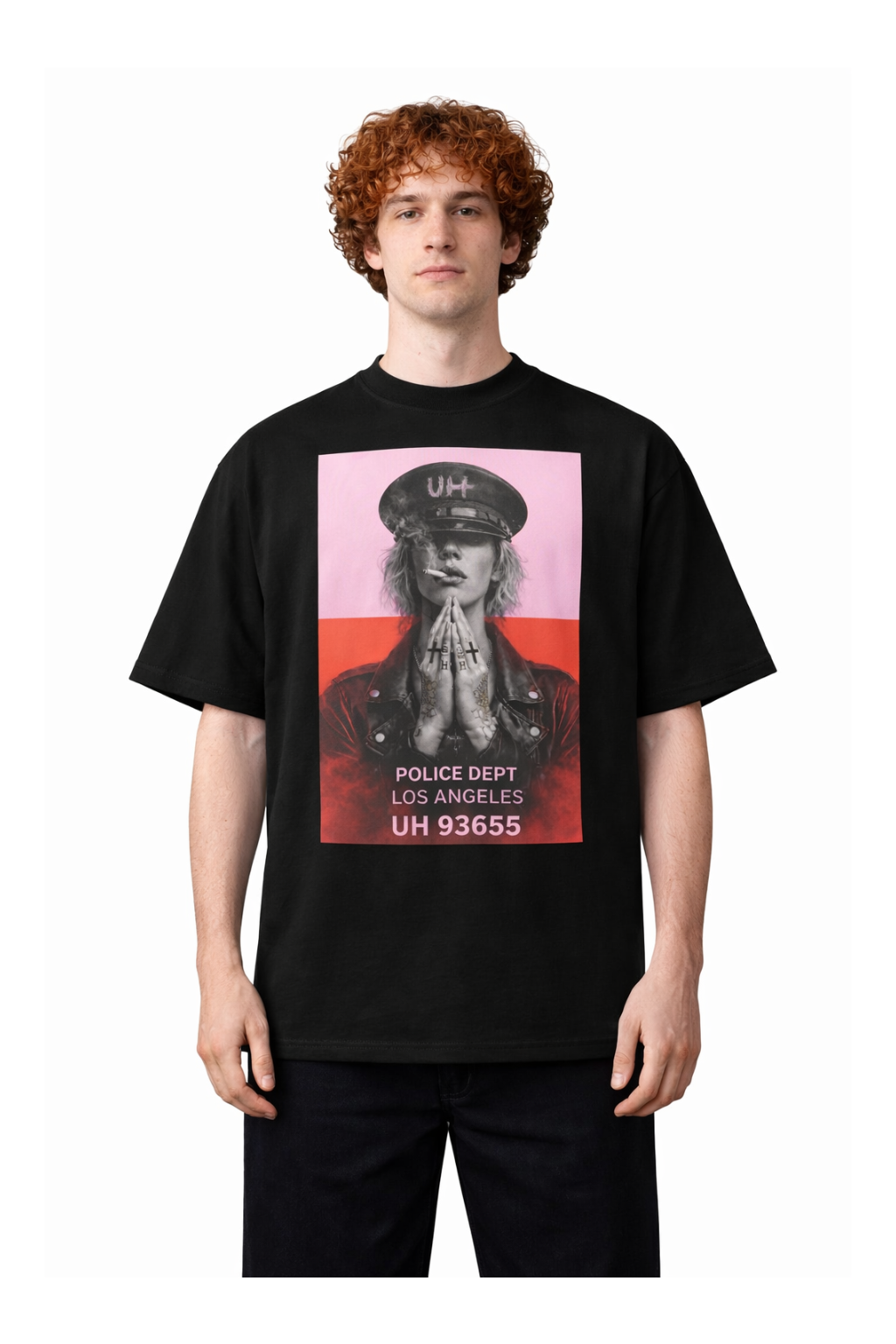 UH Rebel Prayer Art-Oversize Black