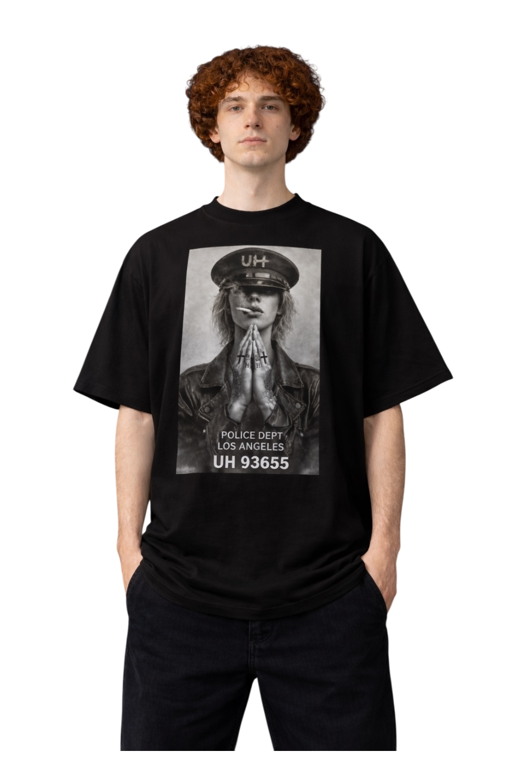 UH Rebel Prayer-Oversized Black